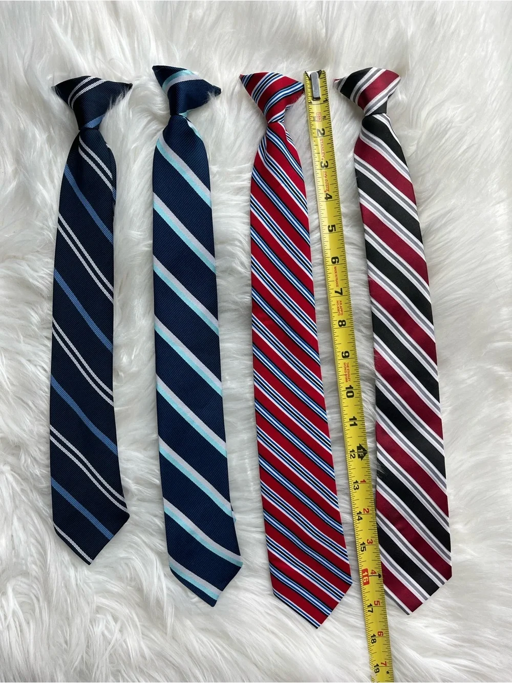 Boys Clip Ties Set of 4